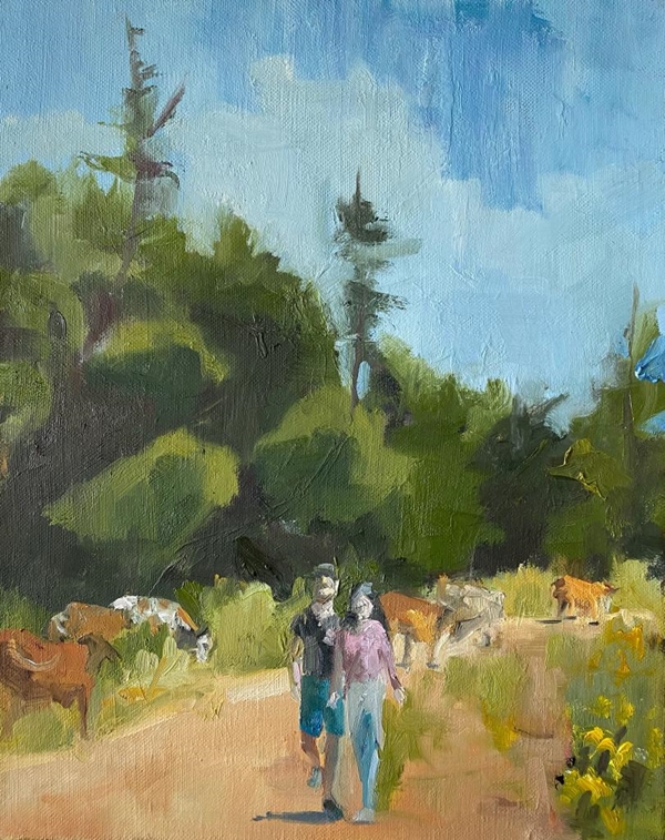!!SOLD!! Strolling with the Cattle (Ben Shemen Forest)