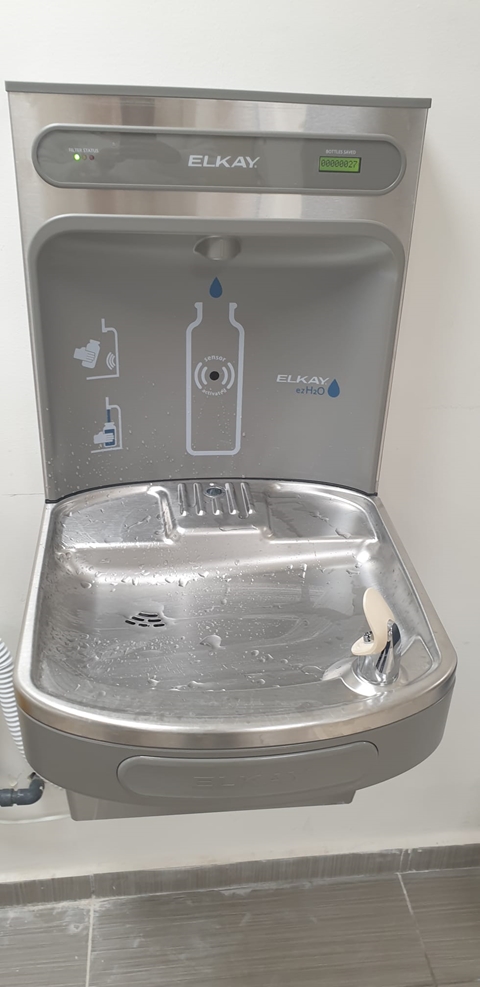...................................................Placing water dispensers to save on plastic bottles