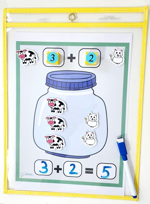 תרגול חשבון בצנצנת