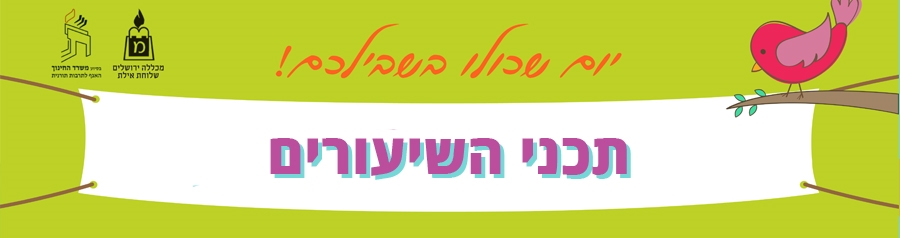 תכני השיעורים