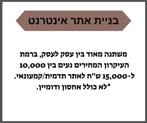 בניית אתר אינטרנט