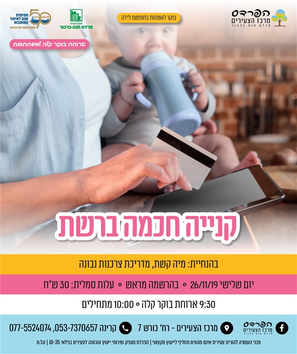יום שלישי- 26.11 קנייה חכמה ברשת