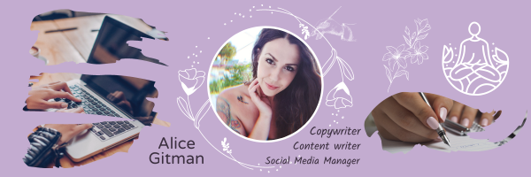 Alice Gitman copywriter and content writer