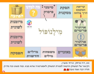 סדנת הבנת הנקרא דרך משחוק