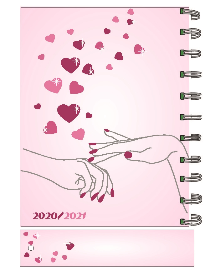 ורוד לבבות ידיים