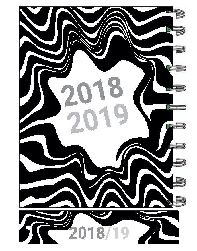 יומן רקע קווים שחור