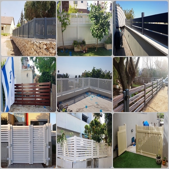 גדרות לגינה, גדרות PVC, גדרות פלסטיק לחצר | THINK FENCING ישראל