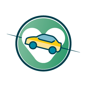 תמונה של מכונית עם לב