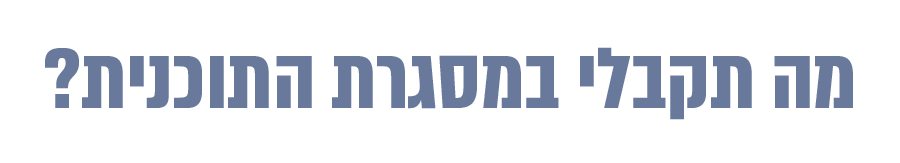 מה תקבלי במסגרת התוכנית? - נטע פישמן דיזיין סטודיו
