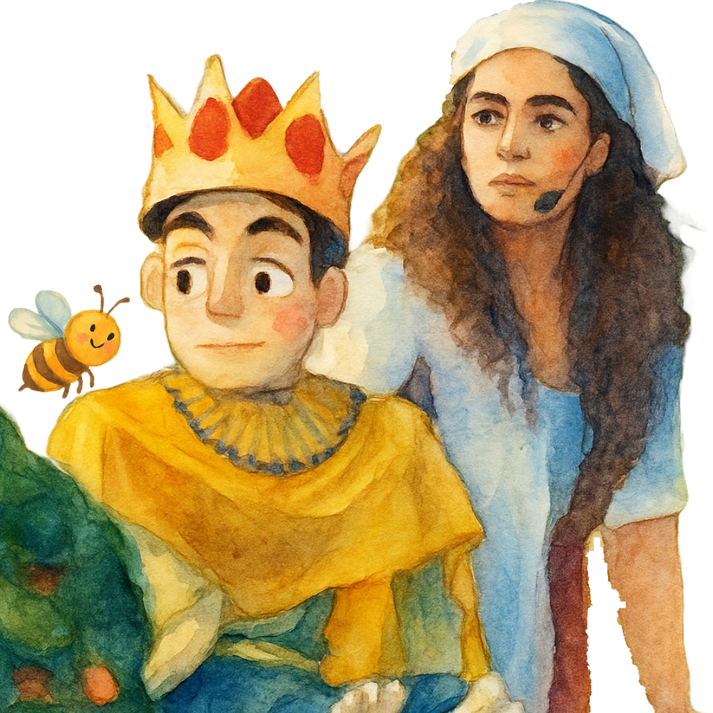 המלך שלמה והדבורה