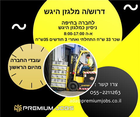 מלגזן היגש בחיפה