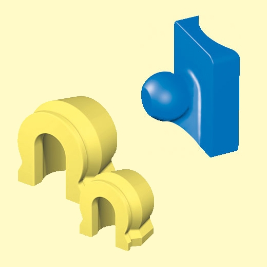 אטצ'מנים - זוג זכר מהצד + זוג נקבה מהצד