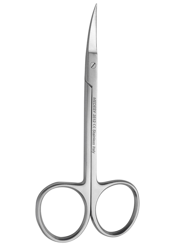 מספריים כירורגיות איריס מכופפות 115 מ"מ